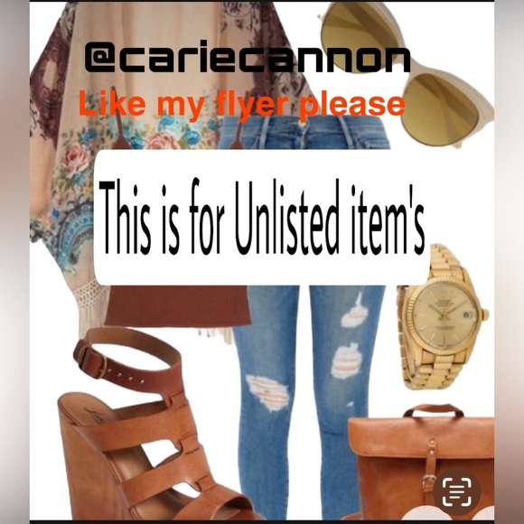 This is a flyer for unlisted items you are purchasing - Picture 1 of 7